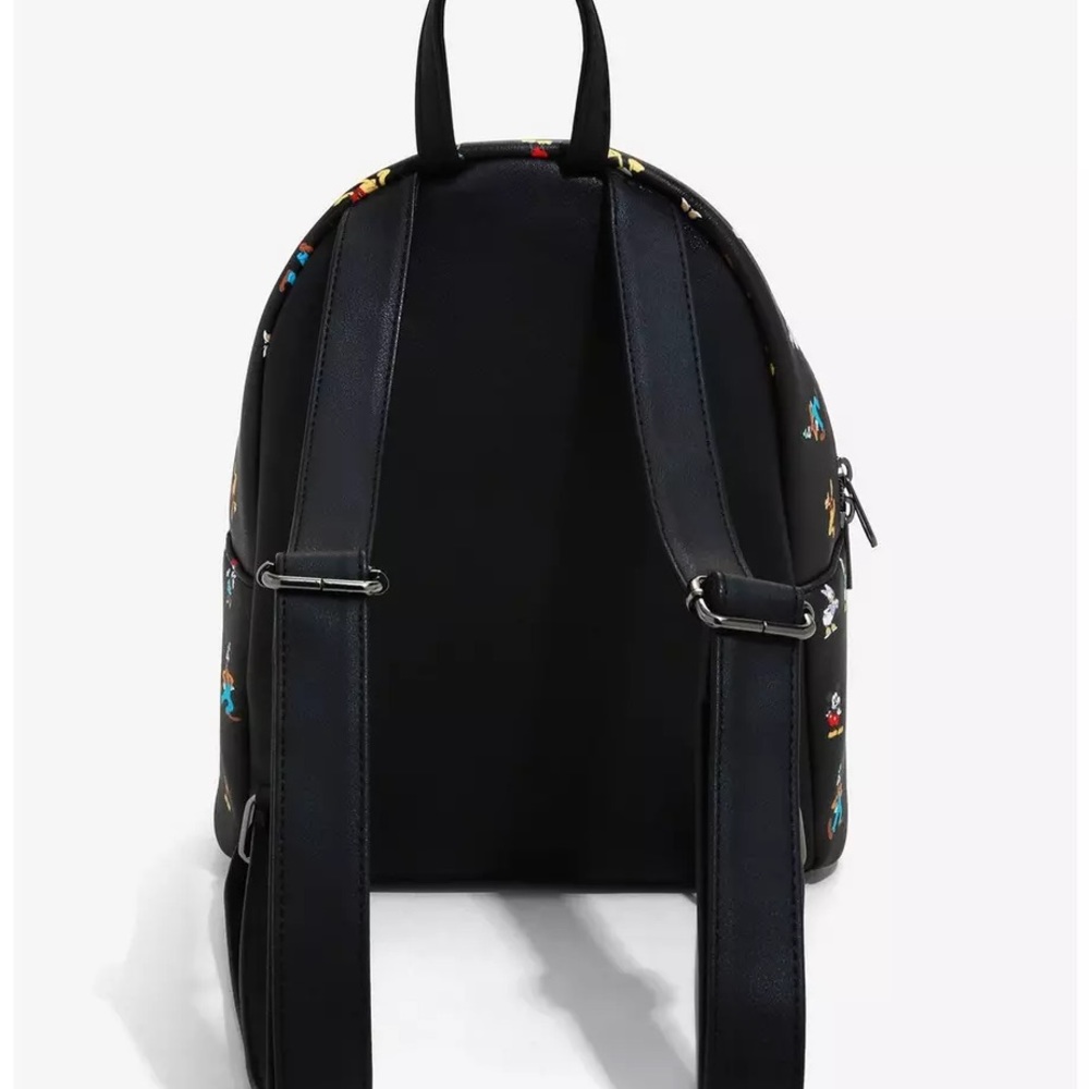 NEW - DISNEY x LOUNGEFLY - THE DISNEY SENSATIONAL SIX MINI BACKPACK (BLACK) - Picture 4 of 4